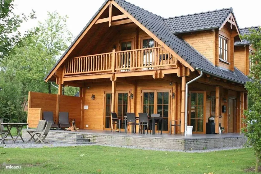 Luxury Wooden Villa Dirk in Forested Area with Stunning Countryside Views - Image 1