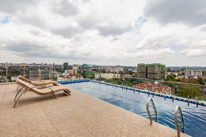 Children-friendly flat with terrace & pool | Pool view - Image 1