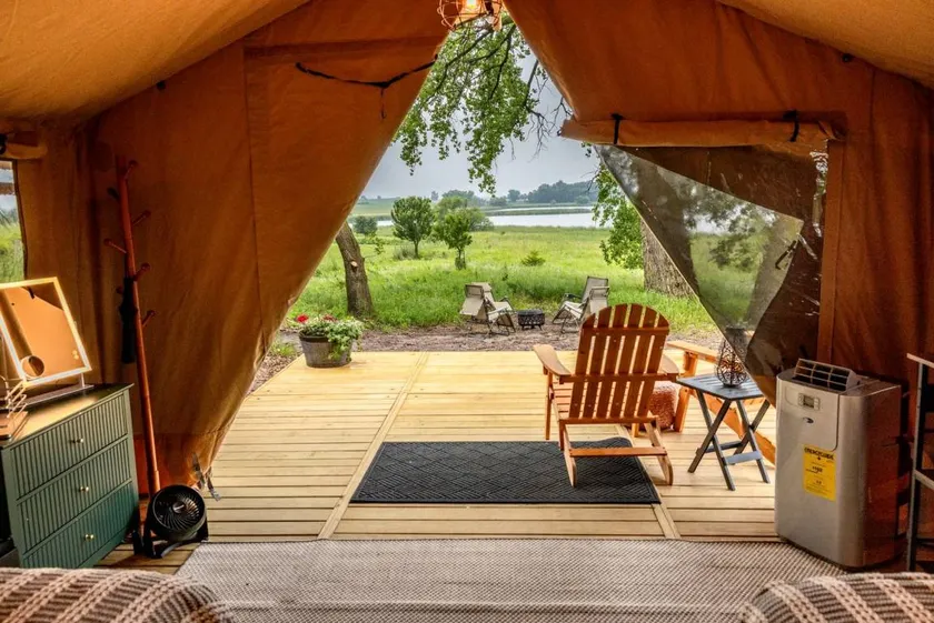 Charming Vineyard Glamping Tent with Wine Tastings near Lake Shetek in Currie, Minnesota - Image 1