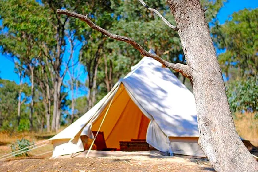 Bell Tent Glamping on a Luxury Camping Site near Daylesford for Romantic Getaways in Victoria - Image 1