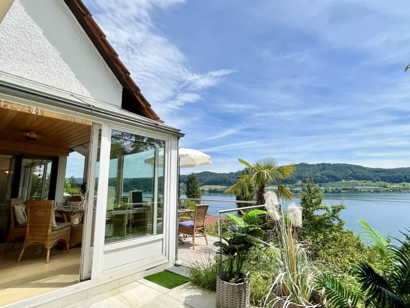 Casa con terrazza, giardino e griglia | Vista sul lago - Image 1