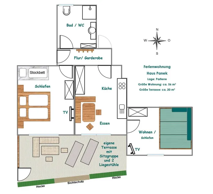 Children-friendly beautiful holiday apartment with terrace & garden | Garden view - Image 1