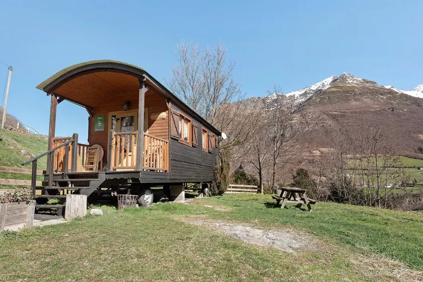 Chalet avec terrasse, barbecue et jardin | Vue jardin - Image 1