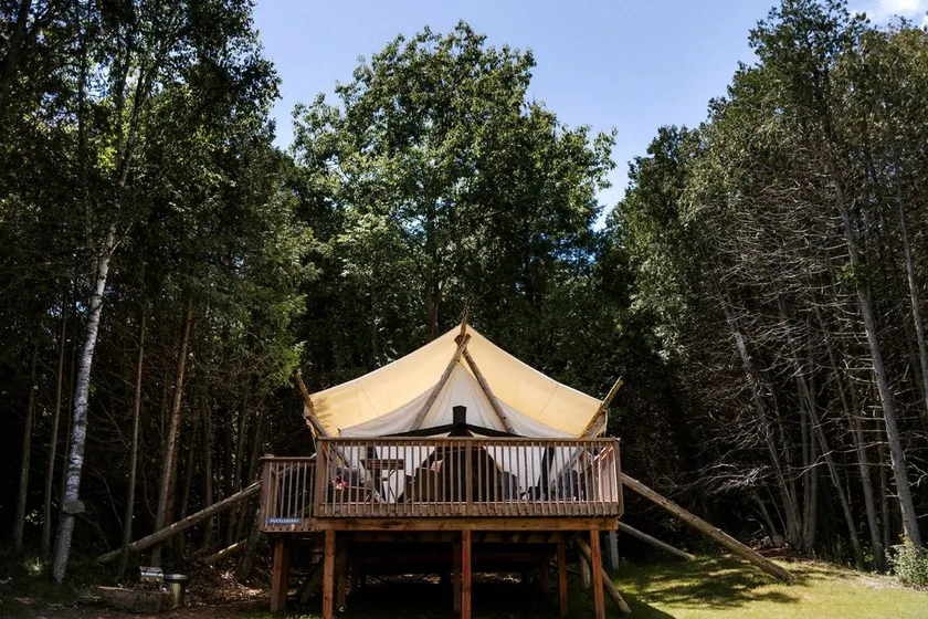 Boutique Glamping Escape with Private Deck & Fire Pit in Ontario, Canada - Image 1