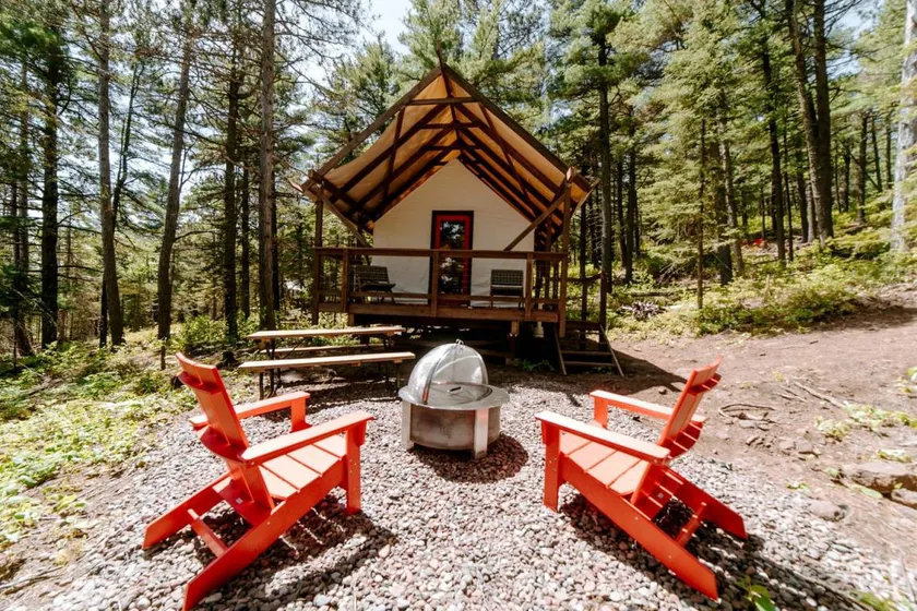 Glamping Safari Tent for Romantic Escapes to the Minnesota Forest - Image 1