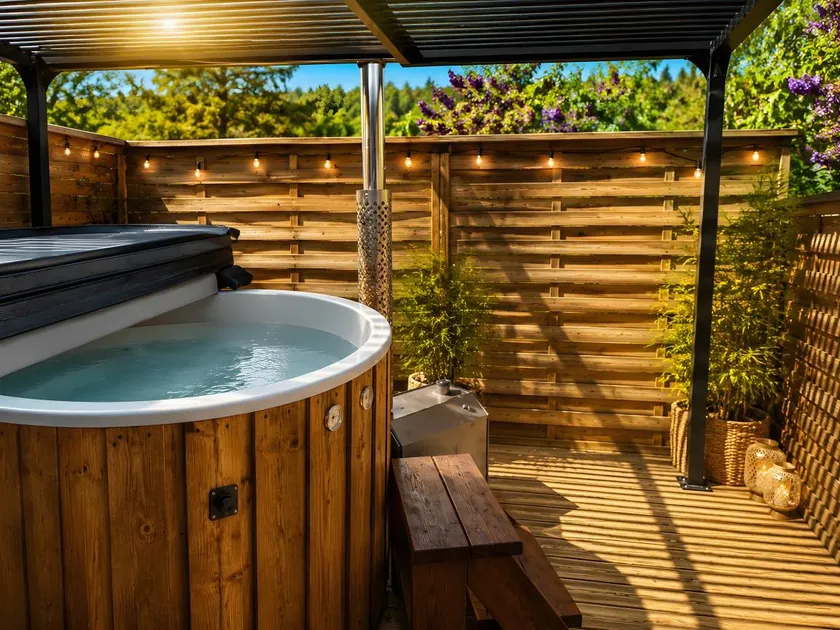 Appartamento con idromassaggio, giardino e terrazza | Vista sul giardino - Image 1
