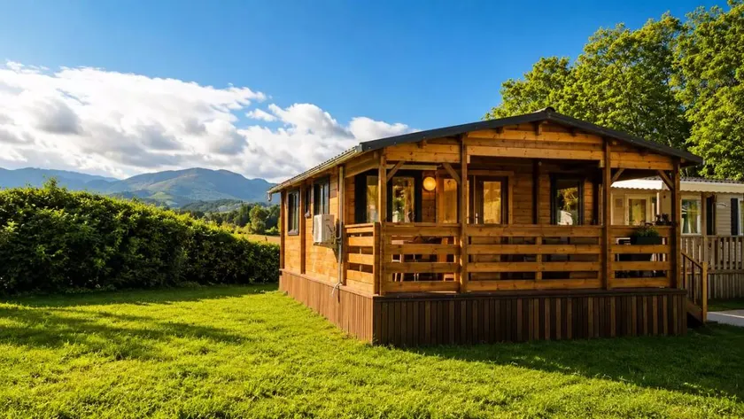 Campsite Uhaitza Le Saison - Noe Wooden Chalet with Air Conditioning 5 people - Image 1