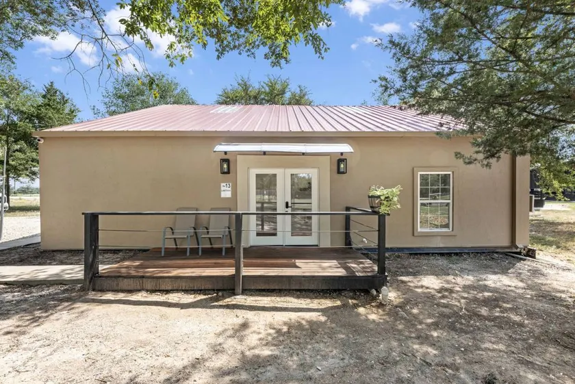 Modern Farmhouse Cargo Home Retreat with Pool & Goats near Houston in Hempstead, Texas - Image 1