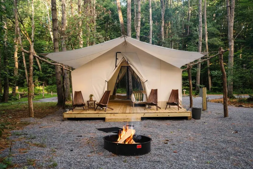 Luxury Canvas Group Glamping Tent Adirondacks in Corinth, NY - Image 1