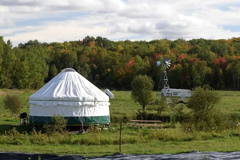 Yurt with Pond Access for Glamping Escapes in Ontario, Canada - Image 1