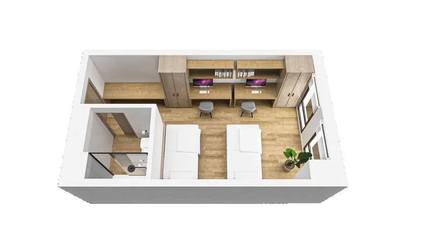 Espléndida habitación compartida con terraza - Image 1