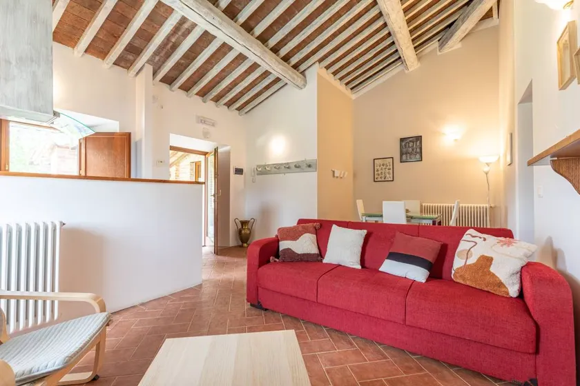Appartement avec jardin, barbecue et piscine | Vue jardin - Image 1