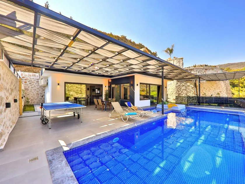 Fully equipped holiday home with barbecue, terrace & private pool - Image 1