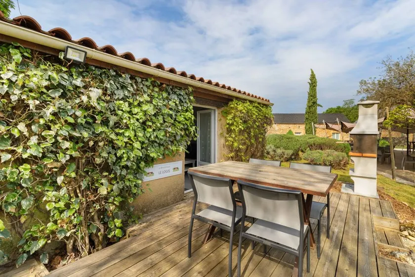 Cottage avec piscine, barbecue et jardin | Vue jardin - Image 1