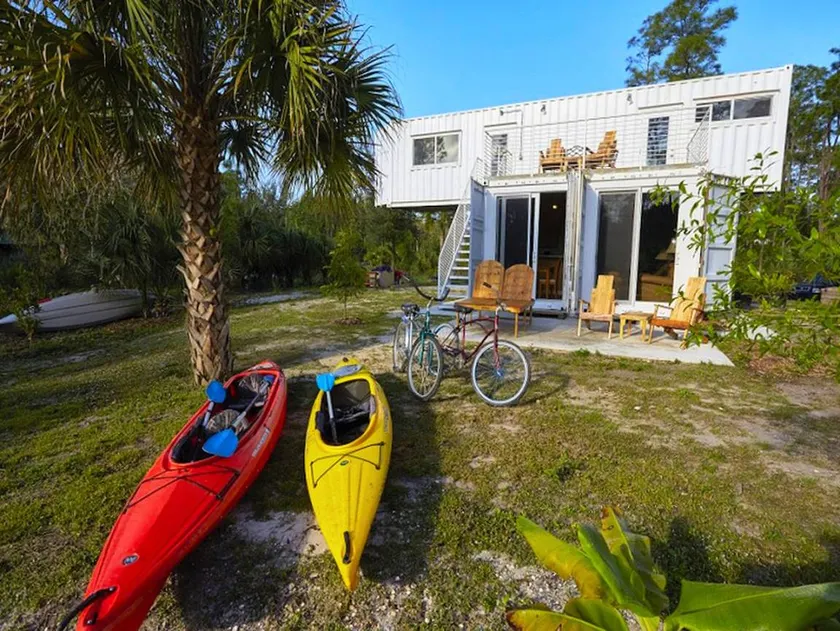 Upcycled Shipping Containers Transformed into a Glamping Home for a Unique Florida Vacation - Image 1
