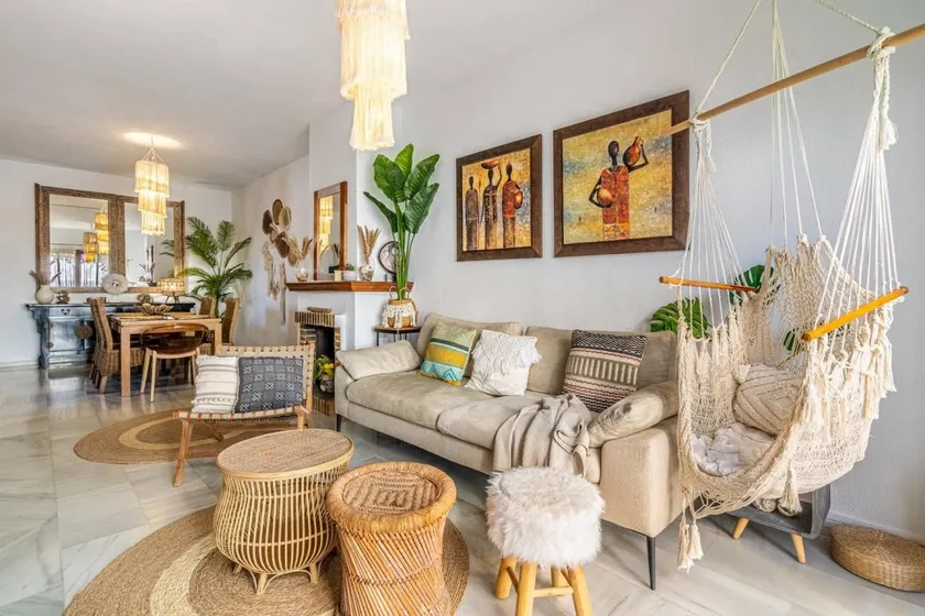 Beachfront Boho Chic I – Colorful Townhouse with Sea Views and Pools - Image 1