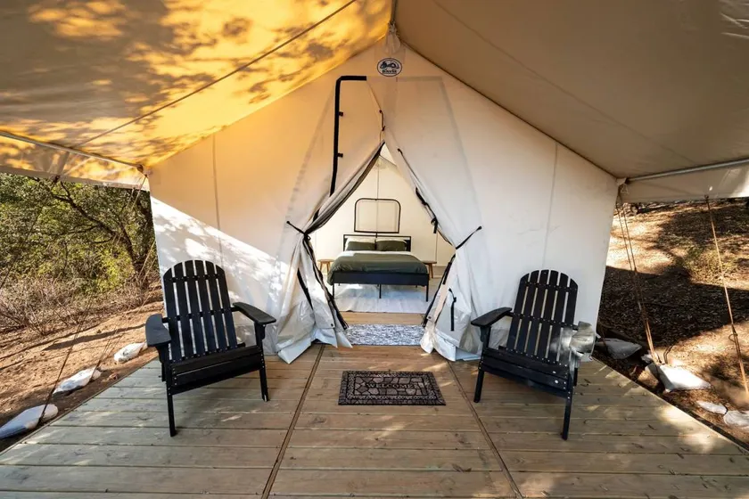 Secluded Mountain Wall Tent with Scenic Valley Views near Palomar Mountain, CA - Image 1