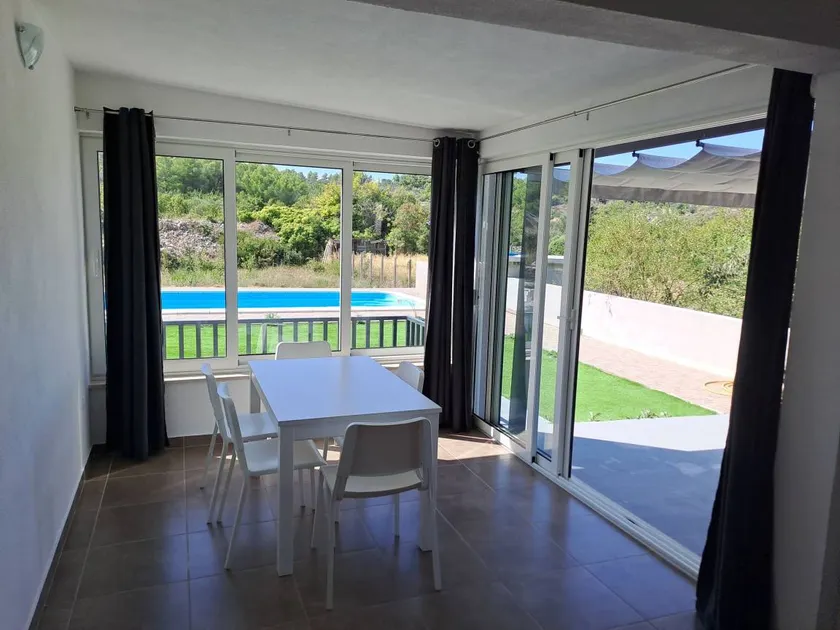 Holiday home with barbecue, private pool & terrace | Garden view - Image 1
