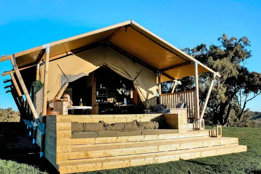 Stunning Hilltop Safari Tent for a Glamping Getaway in Binda, New South Wales - Image 1