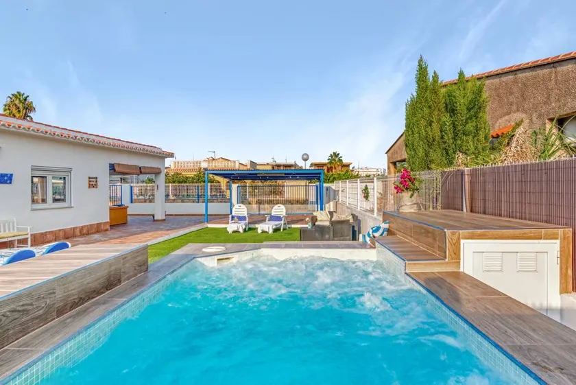 Child-friendly lovely villa with private pool, terrace & garden | Garden view | Next to the beach | Pets are welcome - Image 1