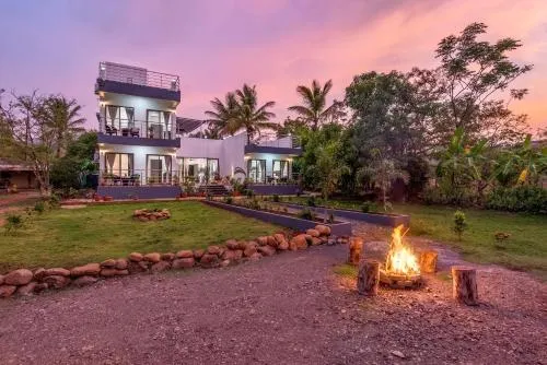 SaffronStays Lakeview Nivara Farm Stay Villa with Private Pool near Pune - Image 1