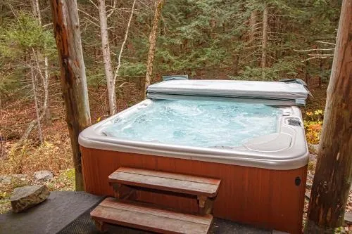 Luxe Log cabin with hot tub spa steam room - Image 1