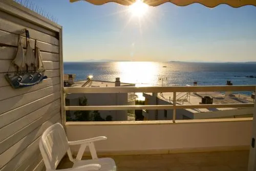 Anavissos Panoramic sea view apt with shared pool - Image 1