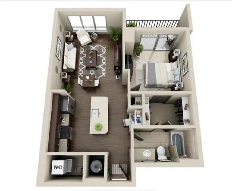 Uptown Furnished Apartments Near Boa Stadium 1 Bedroom Apts by RedAwning - Image 1