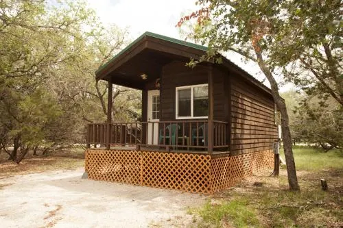 Medina Lake Camping Resort Studio Cabin 1 - Image 1