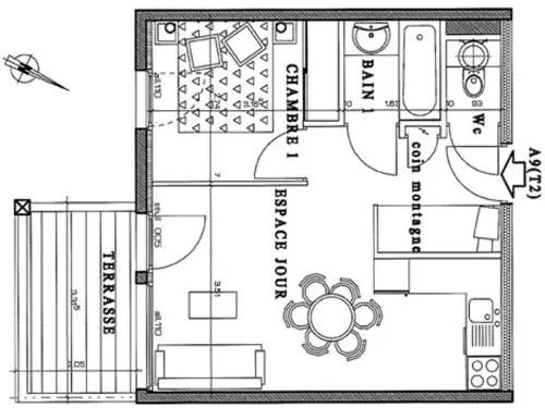 Apartamento Morillon, 2 assoalhadas, 4 pessoas - Image 1
