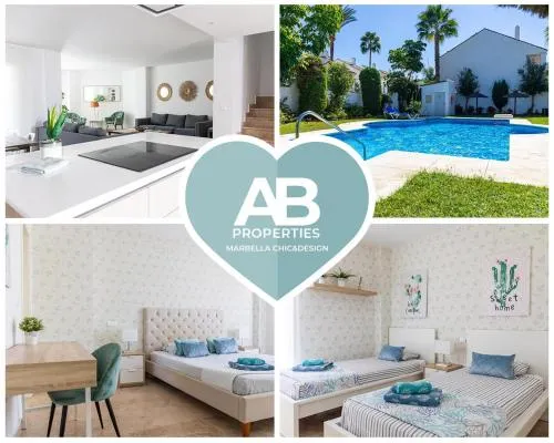 COVD 19 FREE- TOTAL PURIFIED - Chic House Marbella - 3 mm to Puerto Banús and Beach - Golden Mile - Direct access to Pool and Tropical Garden - Image 1