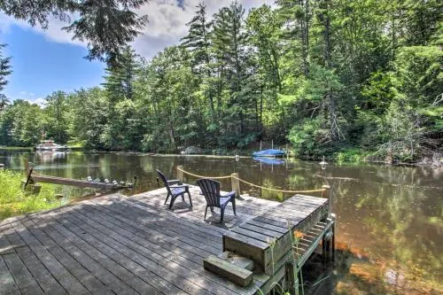 Luxe Riverfront Cottage with Dock by Lake Horace - Image 1