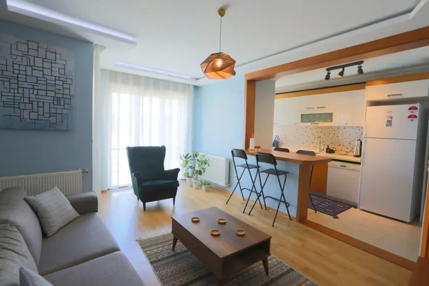 Modern and Stylish Flat With Balcony in Atasehir - Image 1