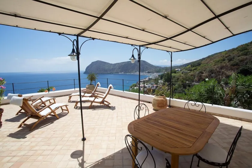 2 bedrooms house at Lipari 300 m away from the beach with sea view furnished terrace and wifi - Image 1