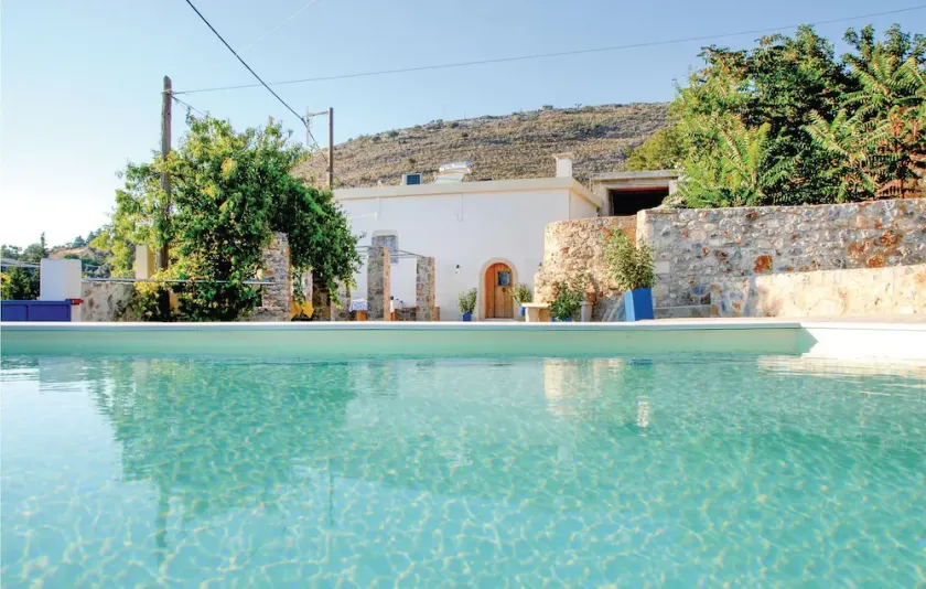 Beautiful Home in Malaxa, Chania With 2 Bedrooms, Private Swimming Pool and Outdoor Swimming Pool - Image 1