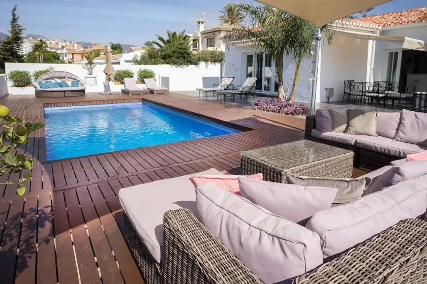 Beachside Luxury Villa Private Heated Pool & Sea Views in Las Chapas - Image 1