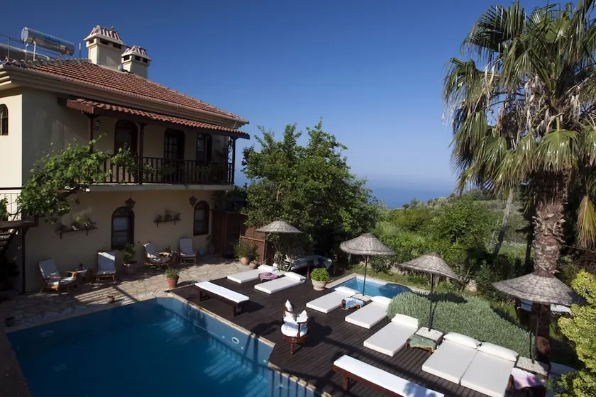 6 bedrooms villa with sea view private pool and jacuzzi at Fethiye 2 km away from the beach - Image 1