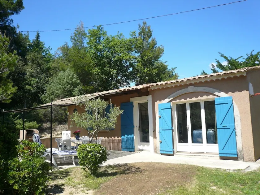 Typical House of South-east France With Blue Shutters - Image 1