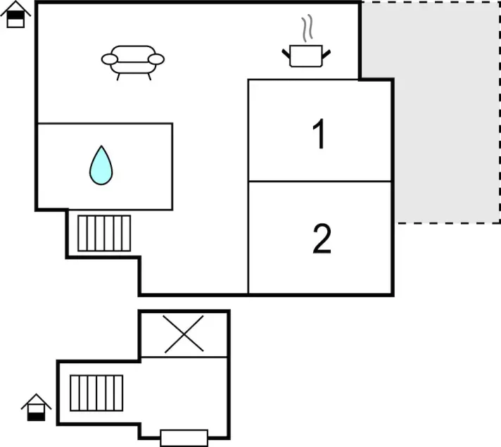 2 quartos alojamento em Kastel - Image 1