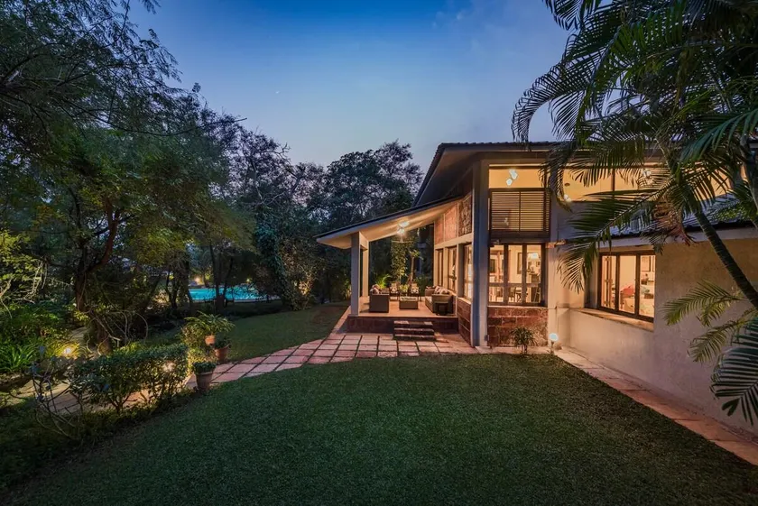 SaffronStays Laguna - 4BR vintage-chic villa with unique pool, gazebo & terrace sit-outs near Mandwa Jetty, Alibaug - Image 1