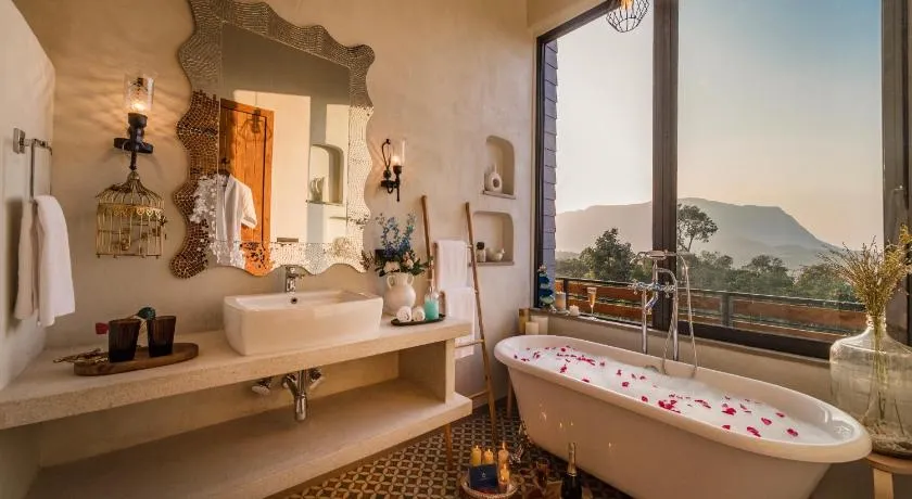 SaffronStays Satori Perch Royale - Tuscan-style 3BR villa with panoramic lake views, pool, pickleball & organic meals - Image 1