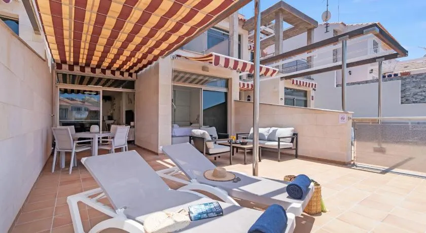 Cozy 2BR Retreat With Big Terrace, Peaceful Stay Minutes Away From the Beach - Image 1