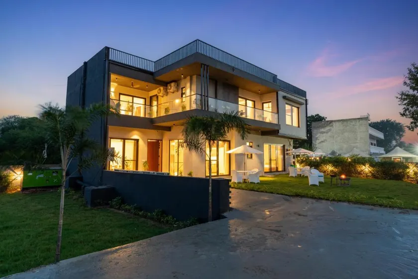 ELIVAAS Signature Gardenia 4-BHK Farmhouse with Private Pool, Game Zone, & Lush Garden - Image 1