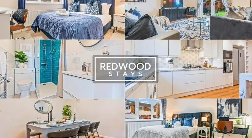 BRAND NEW! Spacious & Modern Serviced Home - 3x Free Parking - by Redwood Stays - Image 1