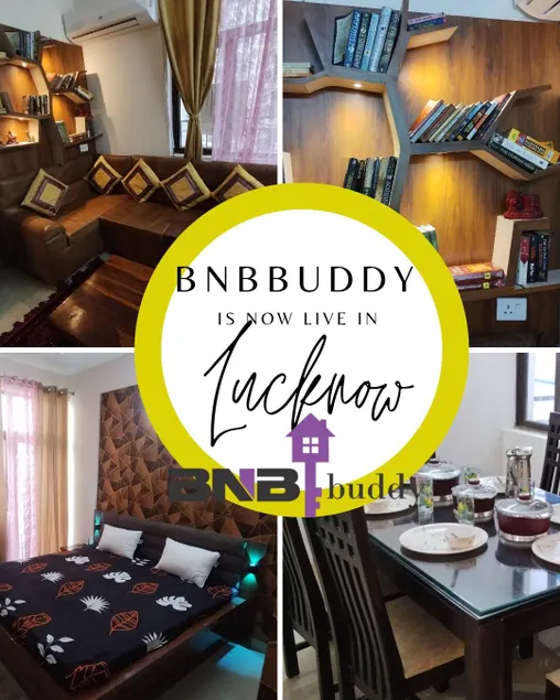 BnBBuddy 3 BHK Elegant Apartment in Lucknow - Image 1