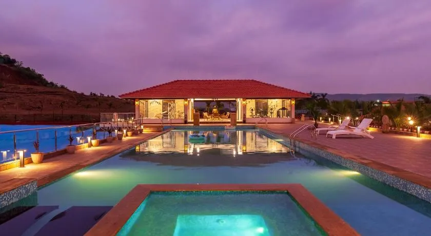 La Palm by StayVista - Mountain-view villa, boasting a spacious pool, Gym, Indoor games, Basketball court & A lush lawn with a gazebo - Image 1