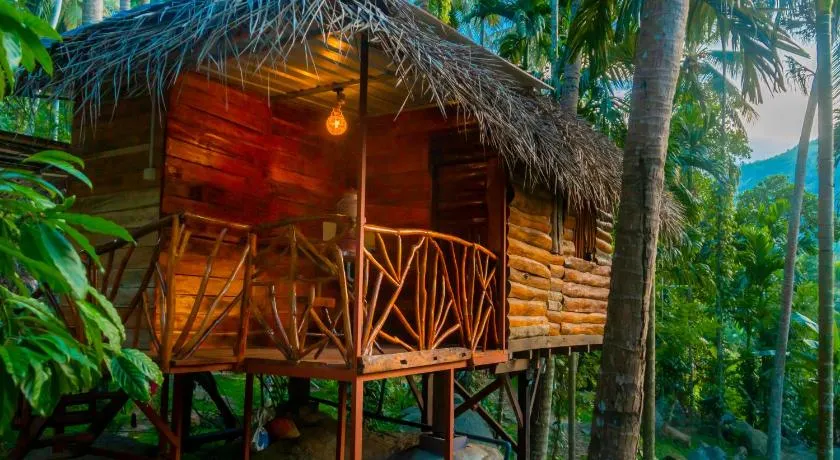 Wooden Eco Cottage Couple Cabana - Image 1