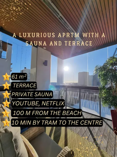 A luxurious apartment with sauna and terrace - Image 1