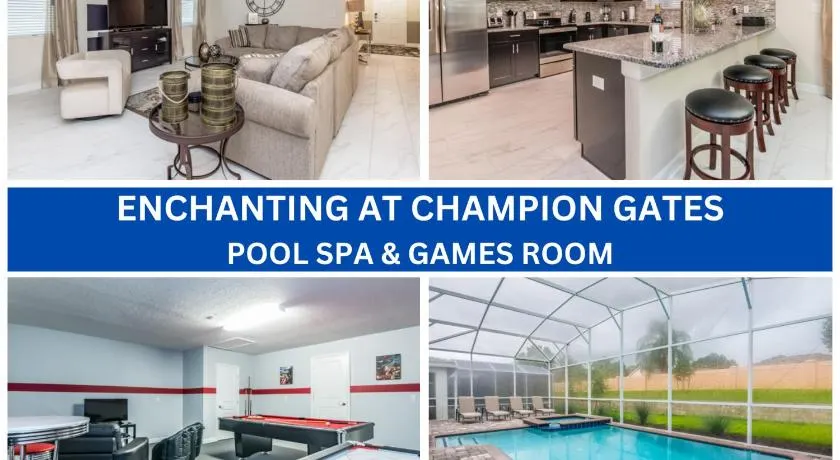 Enchanting Escape Private Pool SPA Games Room - Image 1