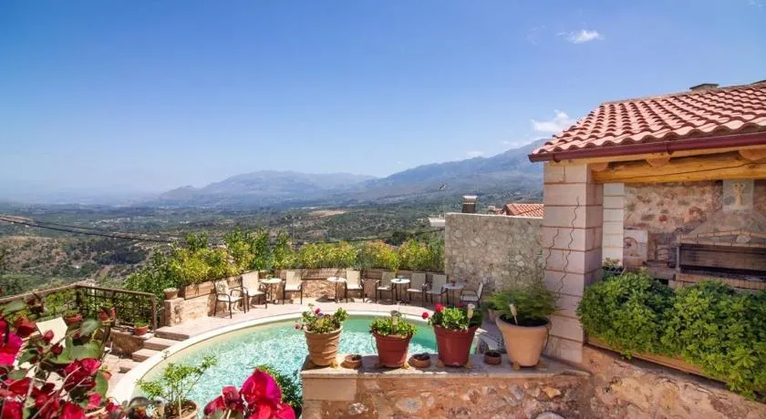 Traditional Crete Villa Villa Blue Mantzourana Stunning Views 1 Bedroom - Image 1